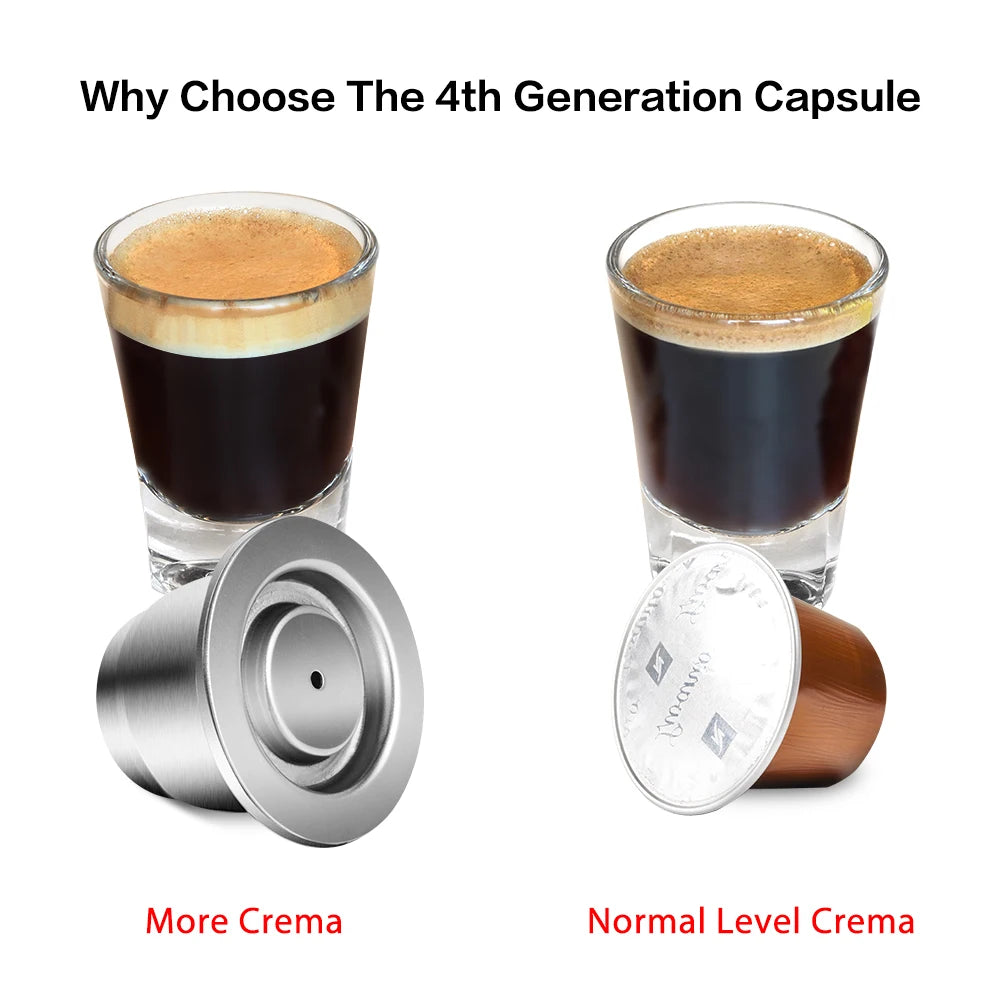 iCafilas Reusable Stainless Steel Coffee Capsule | Eco-Friendly Pod Filter for Nespresso Machines