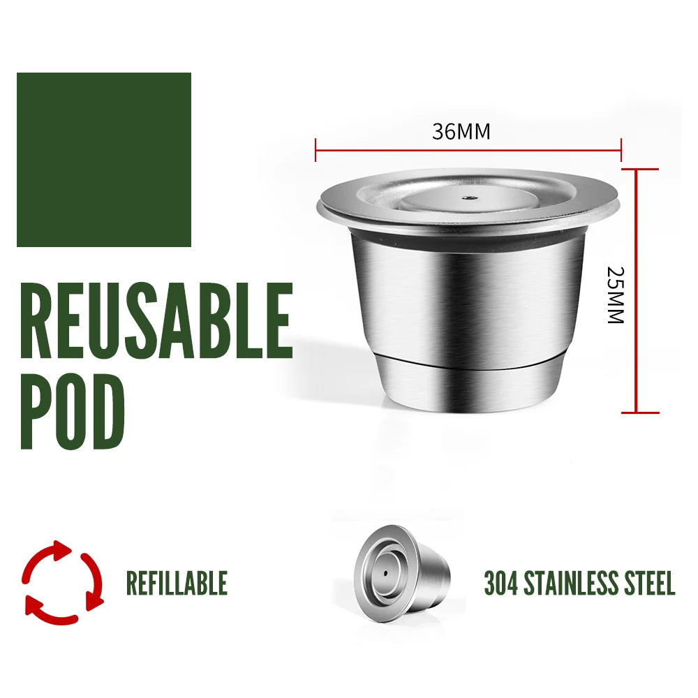 Reusable Stainless-Steel Pod for Selected Nespresso® Original Machines