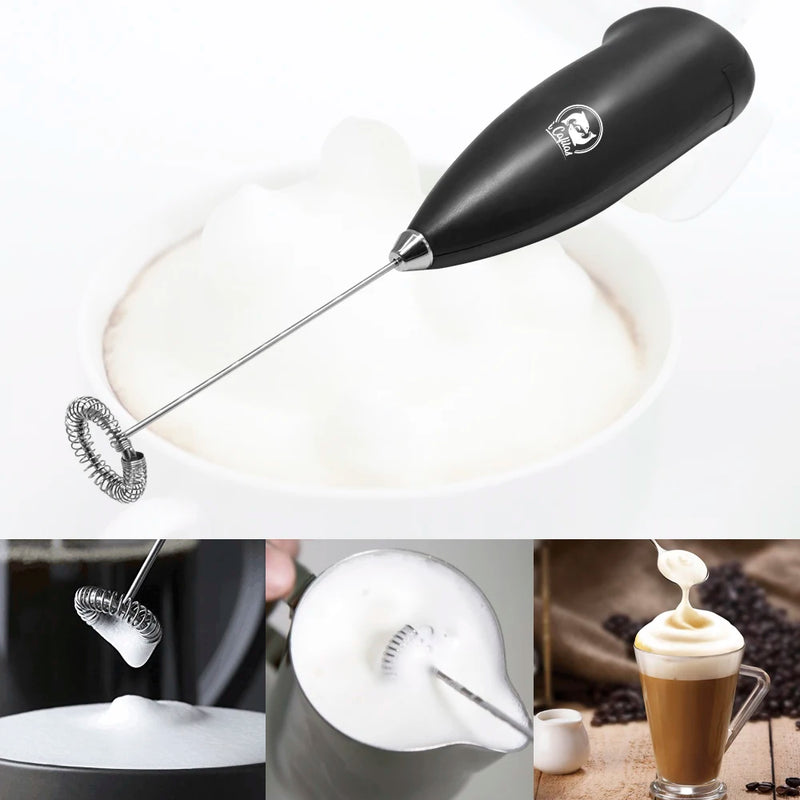 iCafilas Milk Frother Egg Beater Cake Mixer Tool Electric Time Saver Automatic Coffee Gadgets