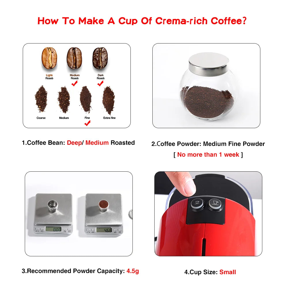 Reusable Stainless-Steel Pod for Selected Nespresso® Original Machines