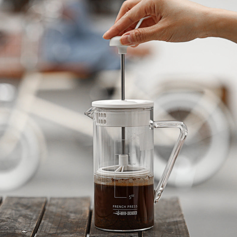 15 OZ French Press Coffee Maker Clear Cold Brew Heat Resistant Durable Portable Travel Coffee Pot