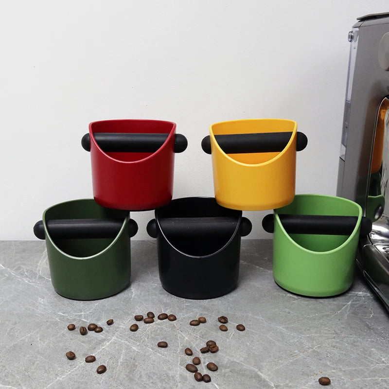 Espresso Knock Box Coffee Grounds Container | Non-Slip Dump Bin for Delonghi, Breville & Barista Use
