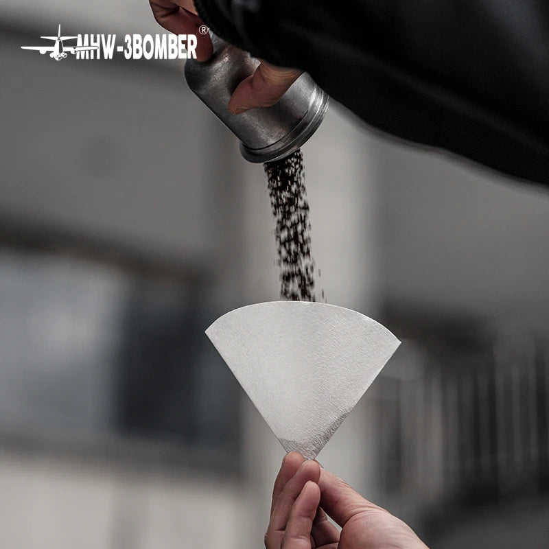 Disposable Coffee Filter Paper Pour Over Coffee Dripper Filters 2 Cone Paper 1-4 Cup Professional