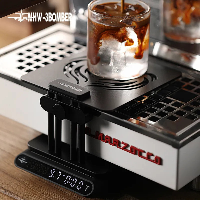 Adjustable Height Coffee Weighing Rack with Silicone Non-slip Base Electronic Scale Stand Waterproof