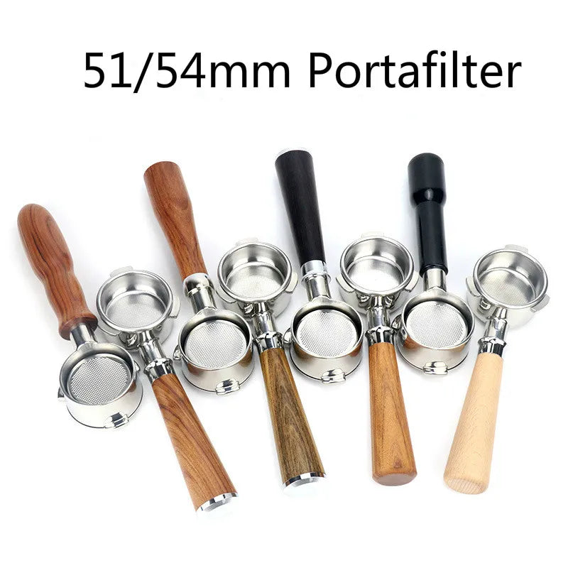 51/54mm Bottomless Portafilter For Delonghi & Breville Replacement Filter Basket Coffee Accessories