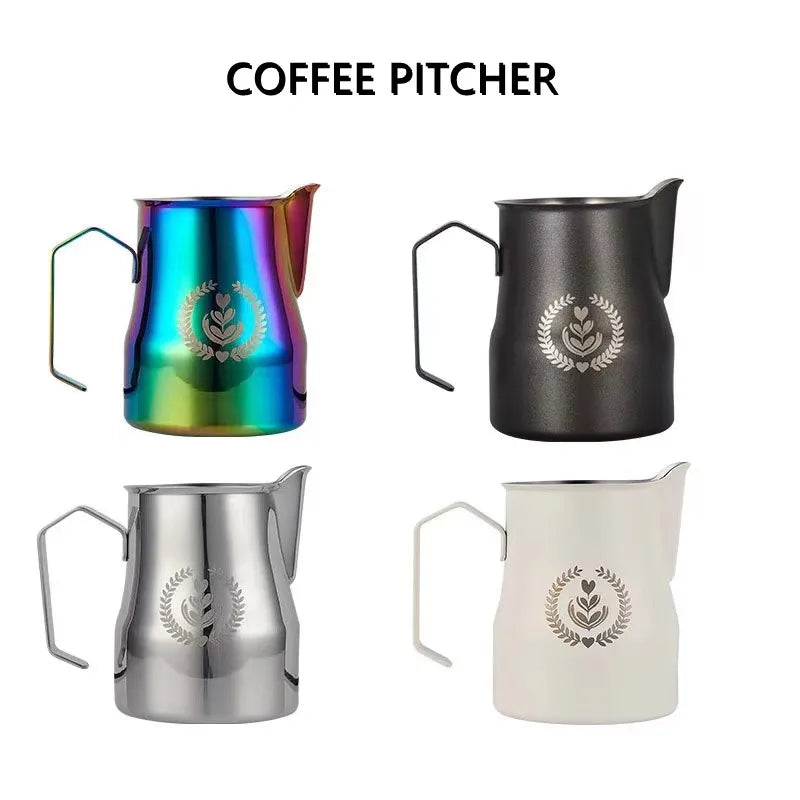 Stainless Steel Milk Frothing Pitcher for Barista Latte Art – 350ml & 500ml Coffee Steaming Jug