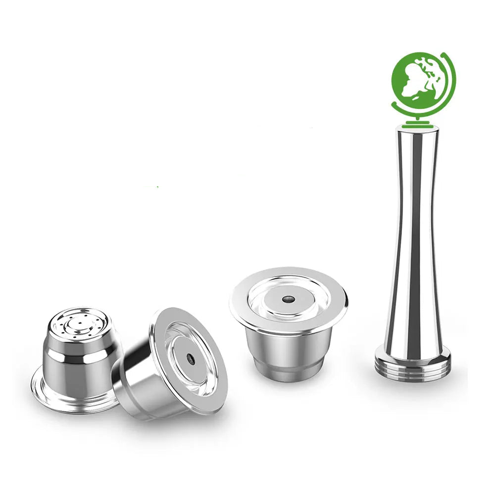 iCafilas Reusable Nespresso Coffee Capsule | Stainless Steel Filter Pod for Espresso & Rich Crema