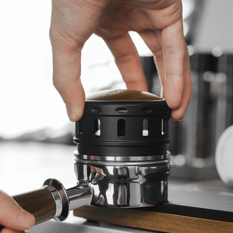 51/53.35/58.35mm Coffee Distributor Gravity Adaptive Espresso Air Hole Cyclone Base Barista Tools