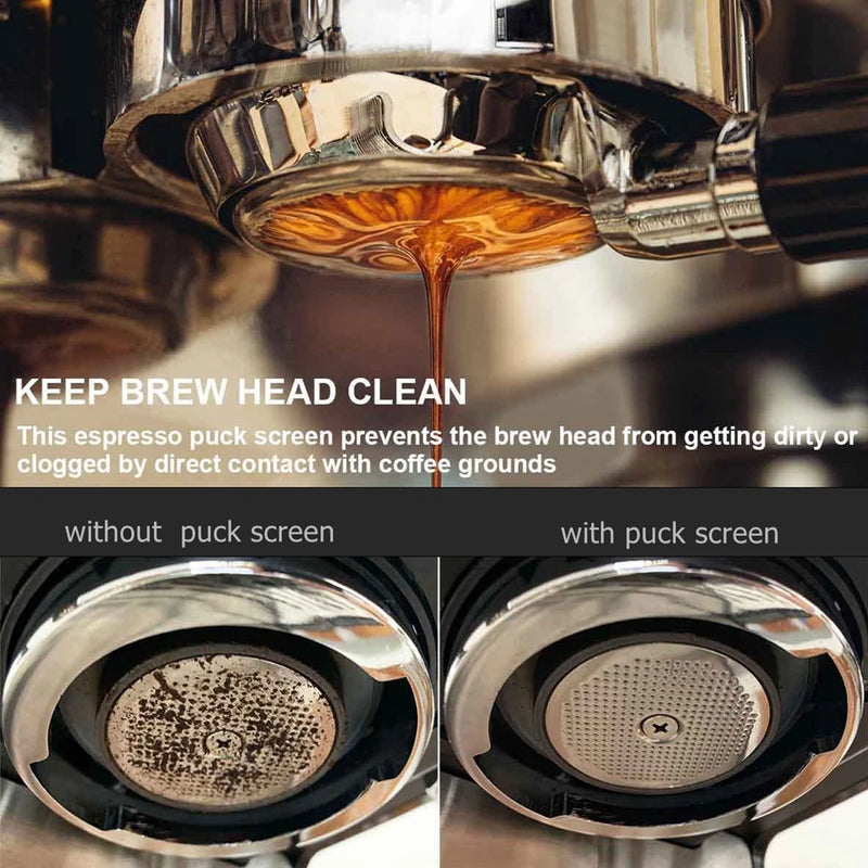 51/53.3/58mm Coffee Filter Basket 150μm Lower Screen Heat Resistant Mesh Portafilter Barista