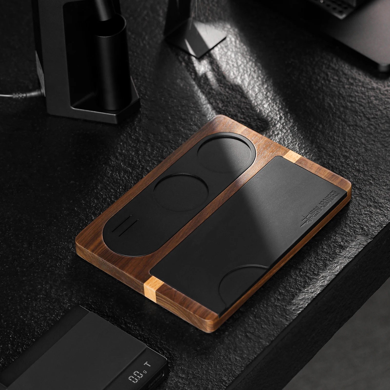 Espresso Tamping Station Food Grade Non-Slip Silicone Tamping Mat Tamper Stand 51-58mm Universal