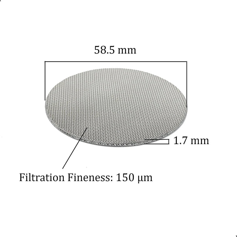 51/53.3/58mm Coffee Filter Basket 150μm Lower Screen Heat Resistant Mesh Portafilter Barista