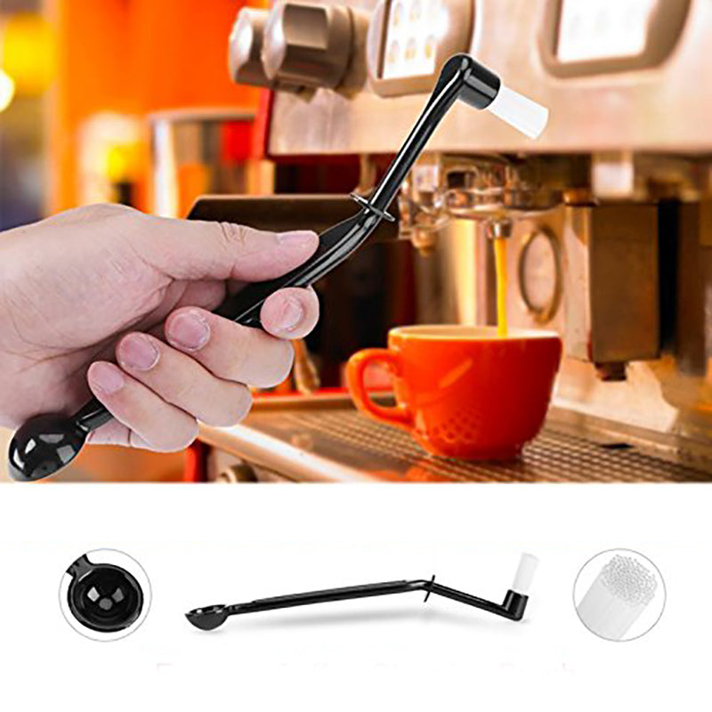 Coffee Machine Cleaning Brush with Spoon for Espresso Machine / Coffee Cleaning Tool