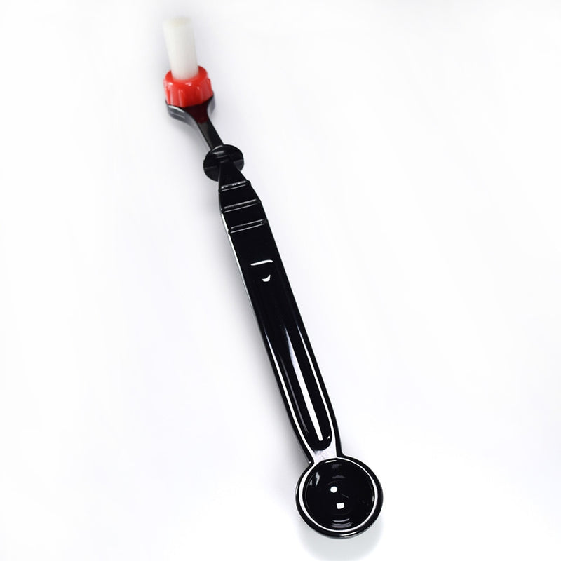 Double Head Anti-scald Handle Coffee Machine Grinder Cleaning Brush Spoon Espresso Coffee Maker