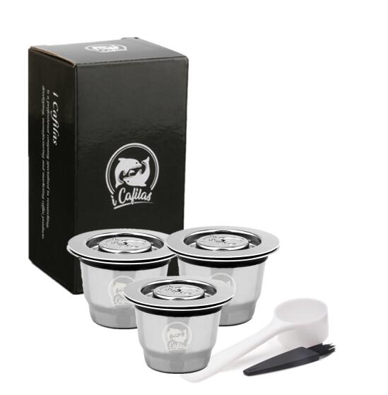 ICafilas For Refillable Nespresso Coffee Capsule Crema Espresso Reusable New Refillable For Coffee Filter