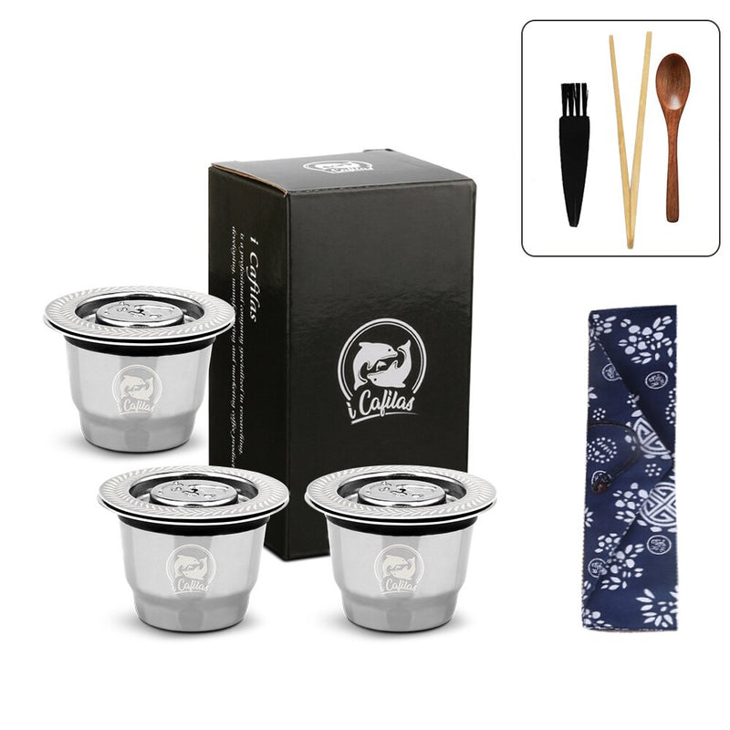 ICafilas For Refillable Nespresso Coffee Capsule Crema Espresso Reusable New Refillable For Coffee Filter