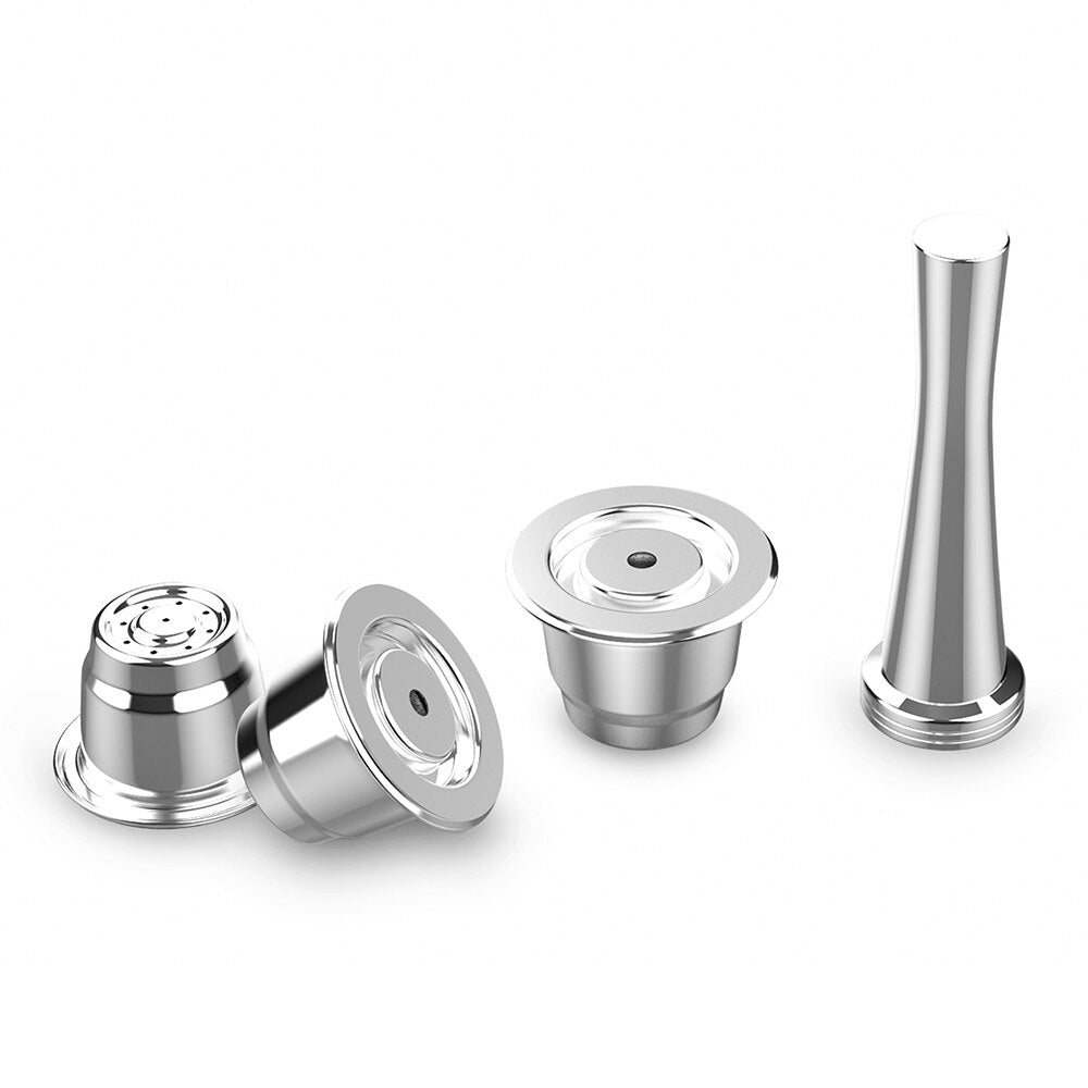 Reuseable Coffee Filter Espresso Capsulas Stainless Steel Nespresso Refillable Capsule Reusable