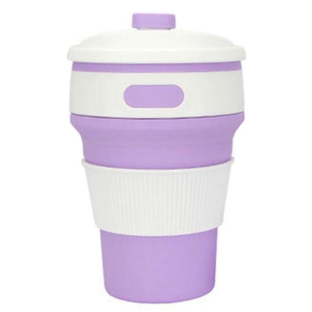 Portable Silicone Cup Hot Folding Silicone Telescopic Multi-function Collapsible Drinking Coffee Cup