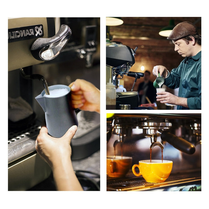 ROKENE Food Grade Coffee Pitcher Milk Frothing Jug Stainless Steel Espresso Coffee Frothing Jug