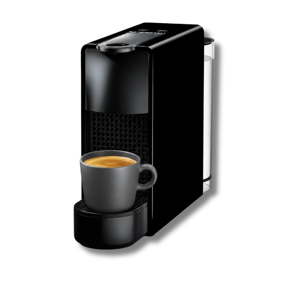 Black Nespresso Essenza Mini coffee machine