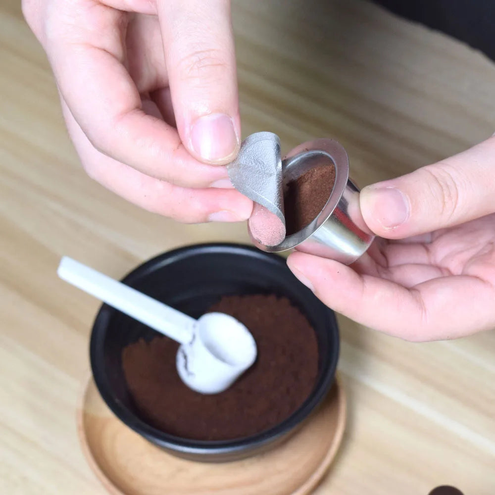 Refill Nespresso Coffee Capsulas Stainless Steel Refillable Nespress Coffee Capsule Reusable Italian