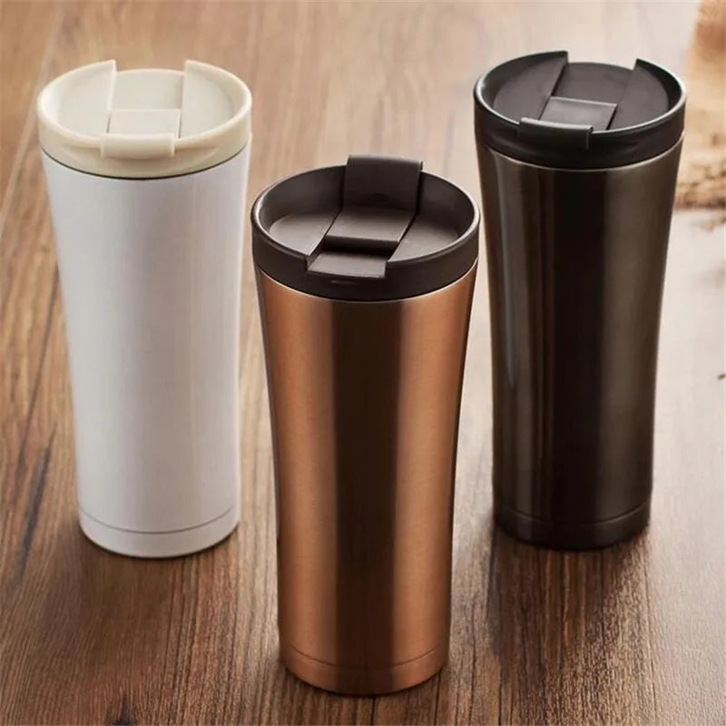 500ML Coffee Tea Mug Milk Water Bottle Thermocup Thermo Mug Double Wall Stainless Steel Coffee Mug