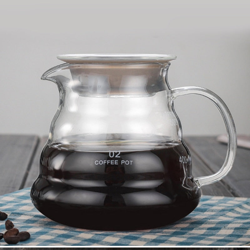 Glass Coffee Pot Cloud Shaped Coffee Kettle Reusable Coffee Pot Heat Resistant Teapot Coffee