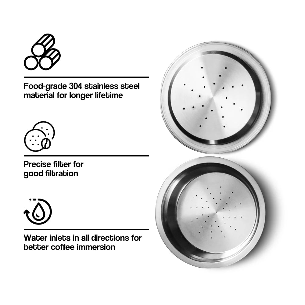 Reusable Lavazza A Modo Mio Coffee Capsule – Stainless Steel Pod for Jolie, Espria & Idola