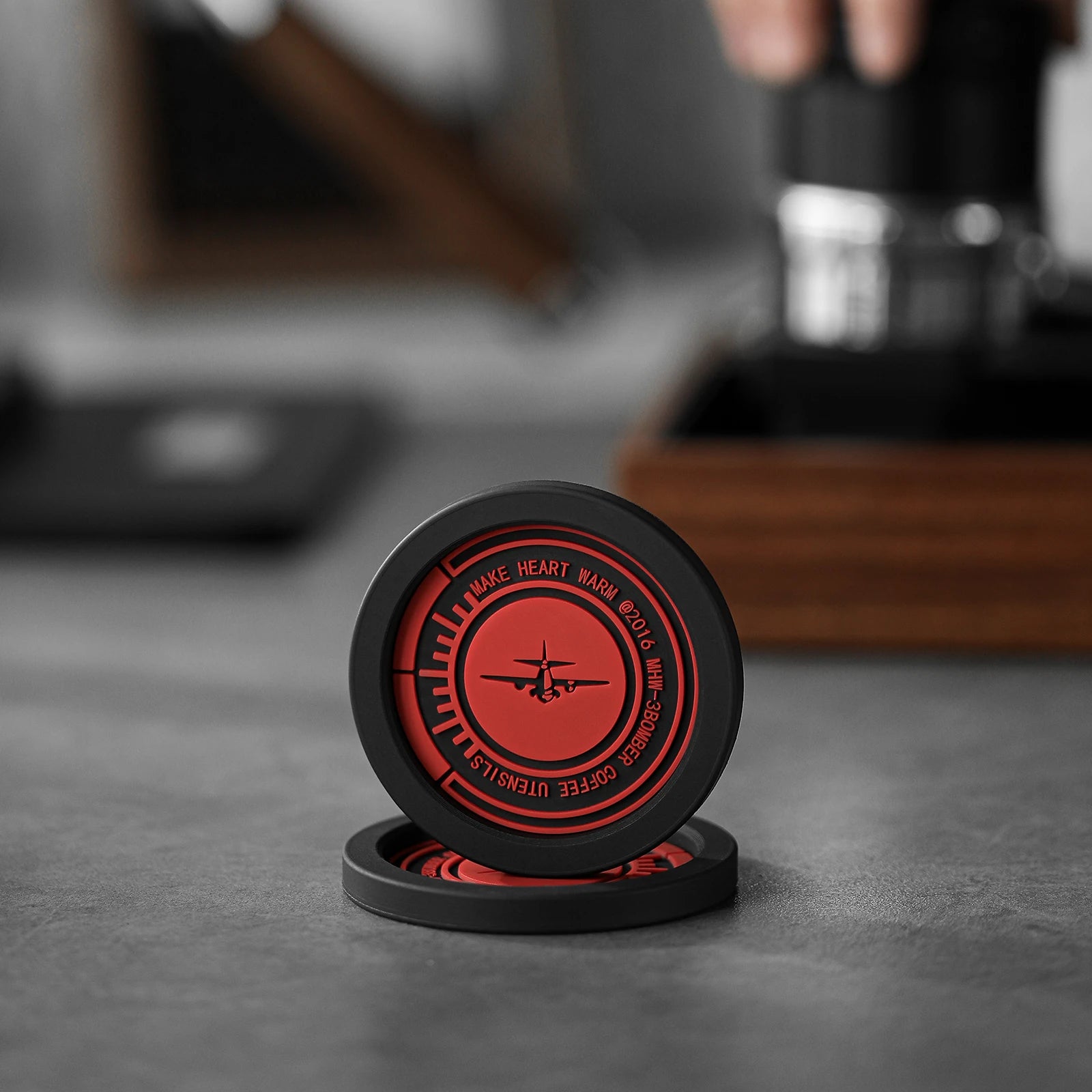 51mm 58.35mm Coffee Tamper Set with Storage tampers Mat and Kitchen Bar Cleaning Towel Barista Kit