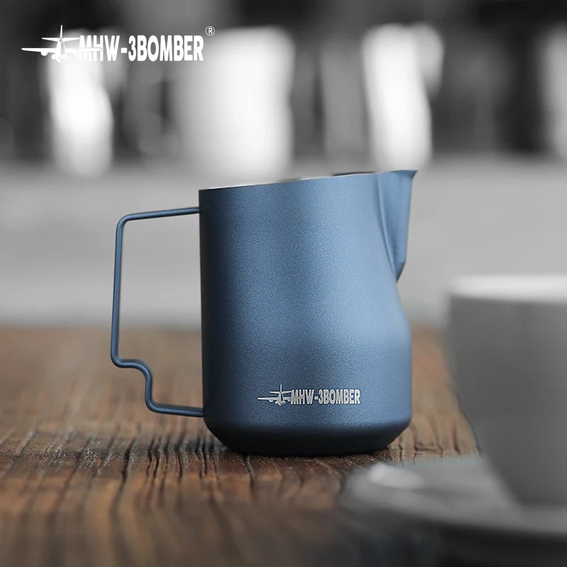 Turbo Milk Frothing Pitcher 450ml Milk Foam Jug Stainless Steel Steaming Pitchers Home Accessories