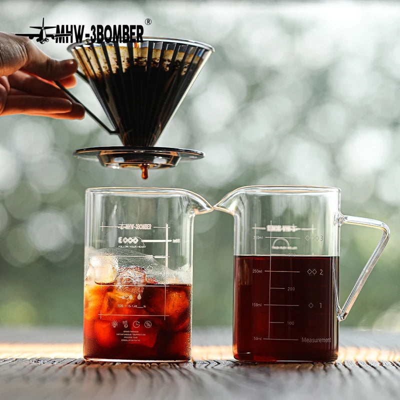 360ml Clear Glass Coffee Server Delicate Hand Brew Coffee Accessories Professional Barista Cafe Tool
