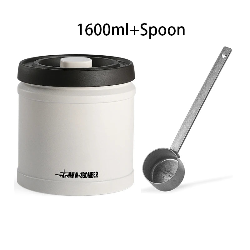 MHW-3BOMBER Coffee & Food Manual Vacuum Storage Canister Airtight Container Portable Camping Tool