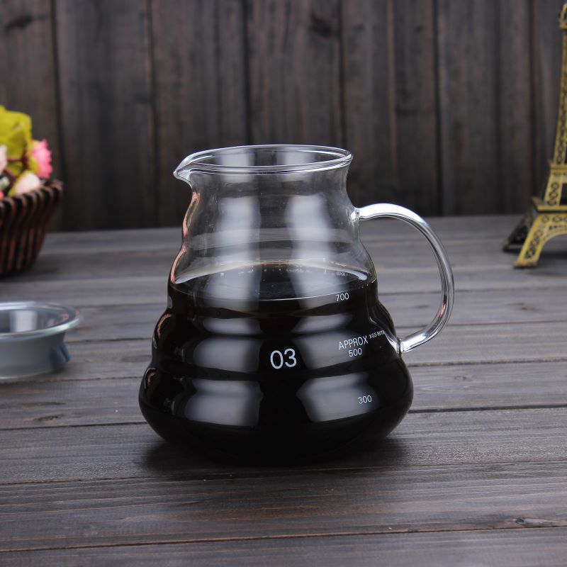 Glass Coffee Pot Cloud Shaped Coffee Kettle Reusable Coffee Pot Heat Resistant Teapot Coffee