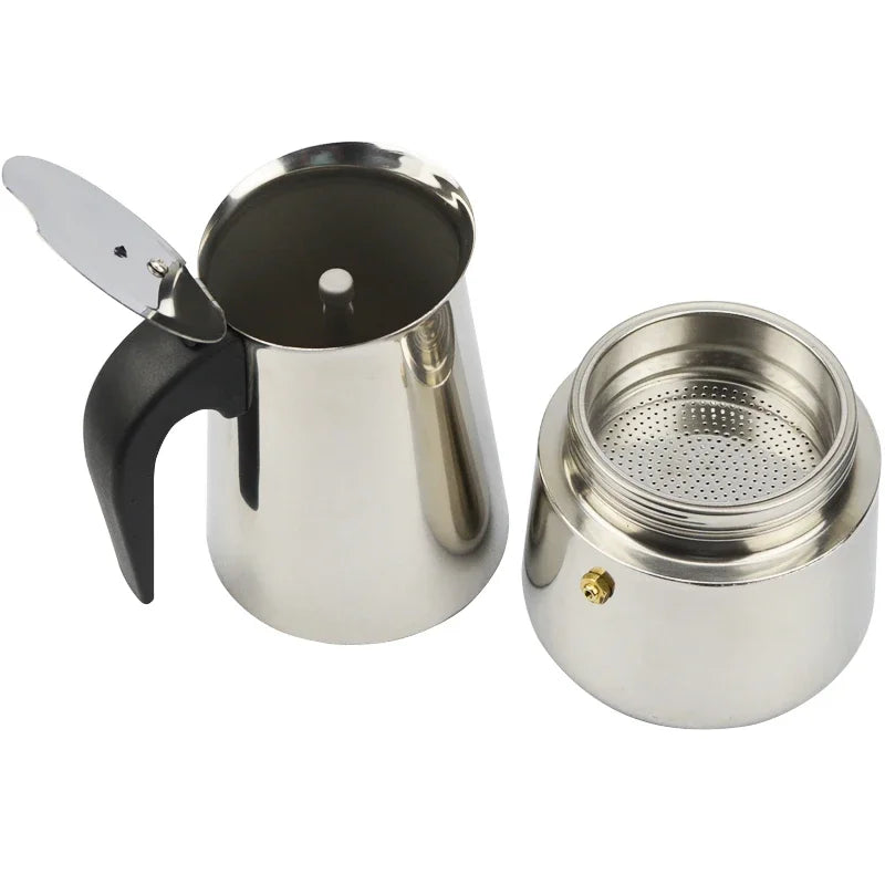 Stainless Steel Coffee Maker Moka Pot Espresso Maker Cups Latte Percolator Stove Top Espresso Pot