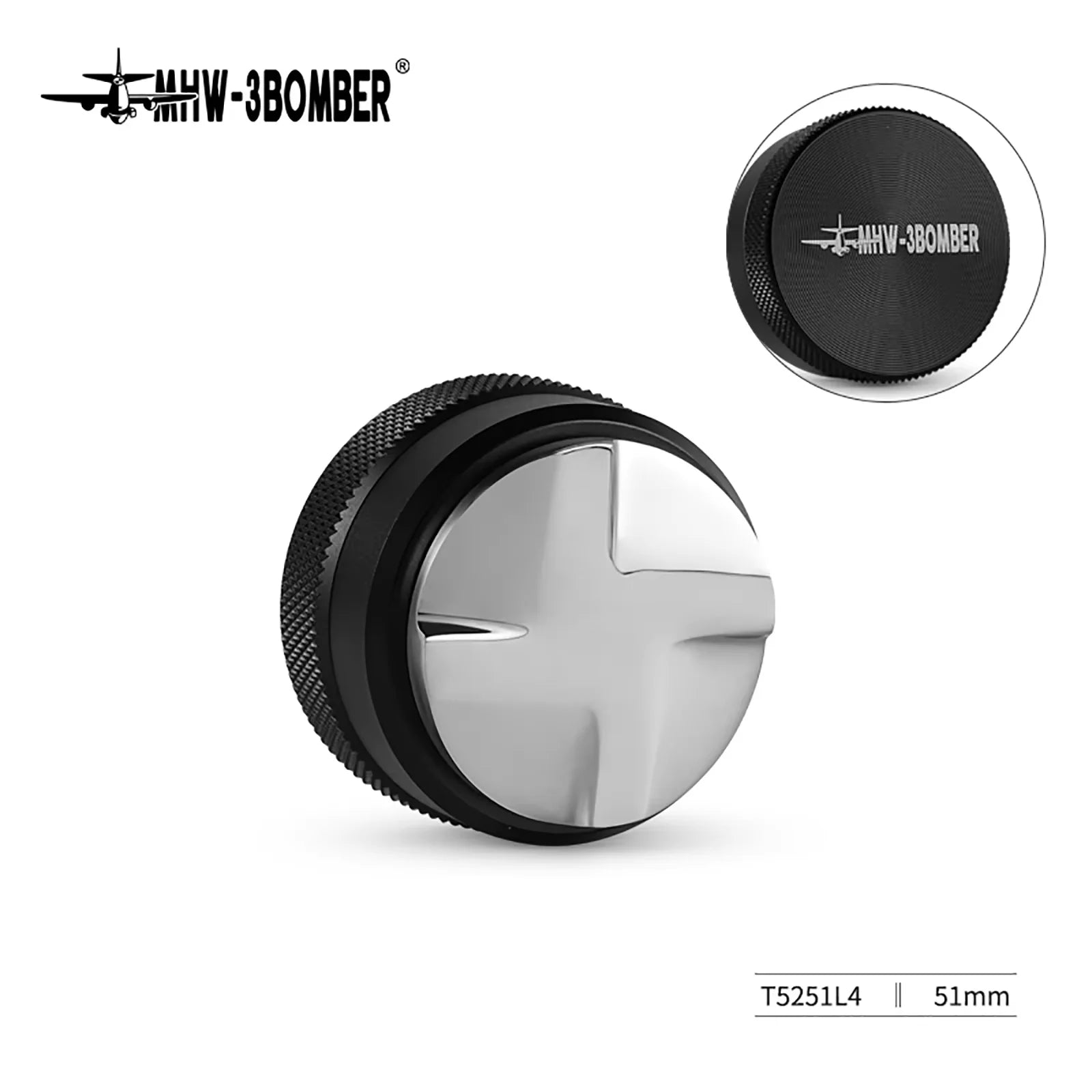 Coffee Tamper 51mm 53.35mm 58.35mm Dual Spring Espresso Tamper Stainless Steel Base Tool