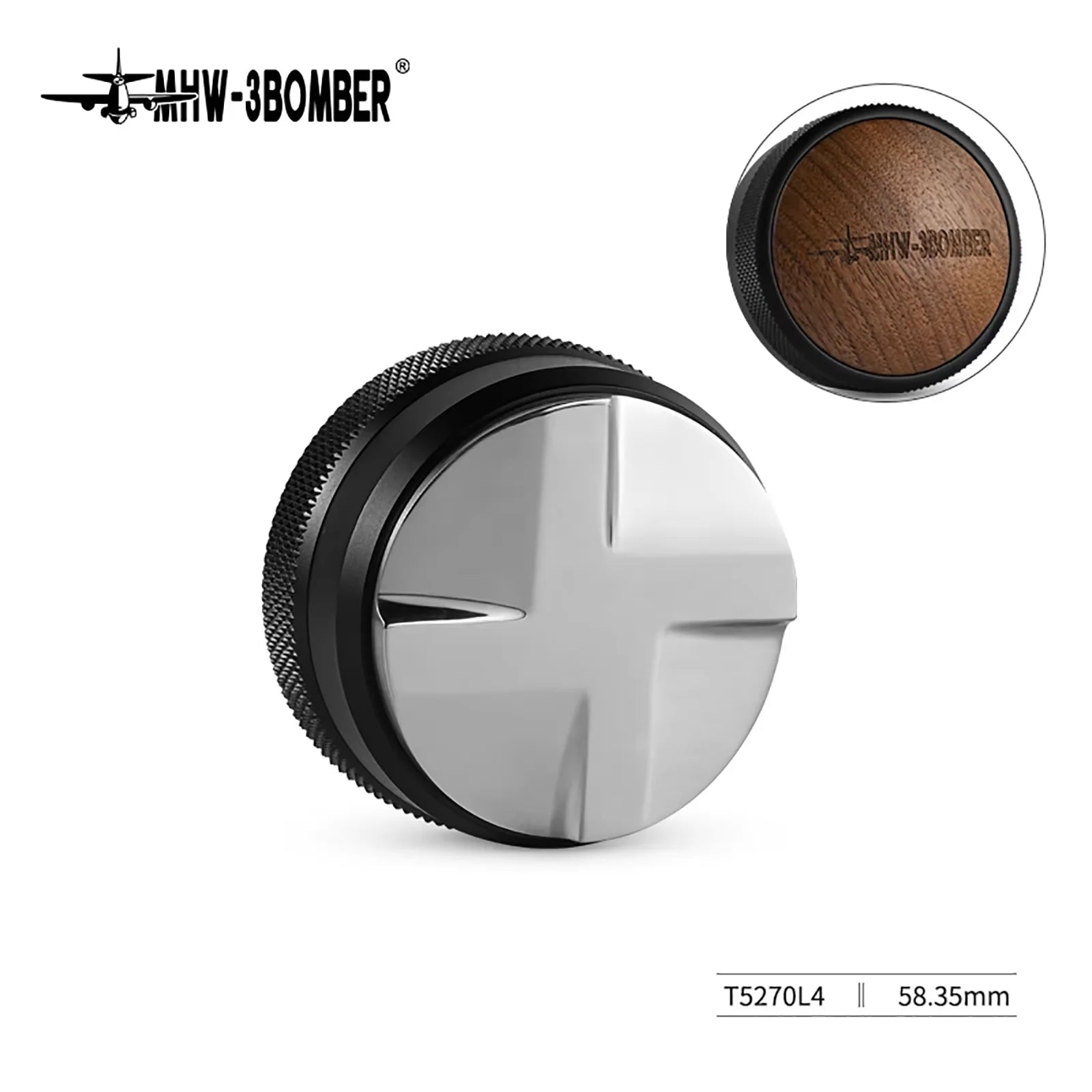 Coffee Tamper 51mm 53.35mm 58.35mm Dual Spring Espresso Tamper Stainless Steel Base Tool