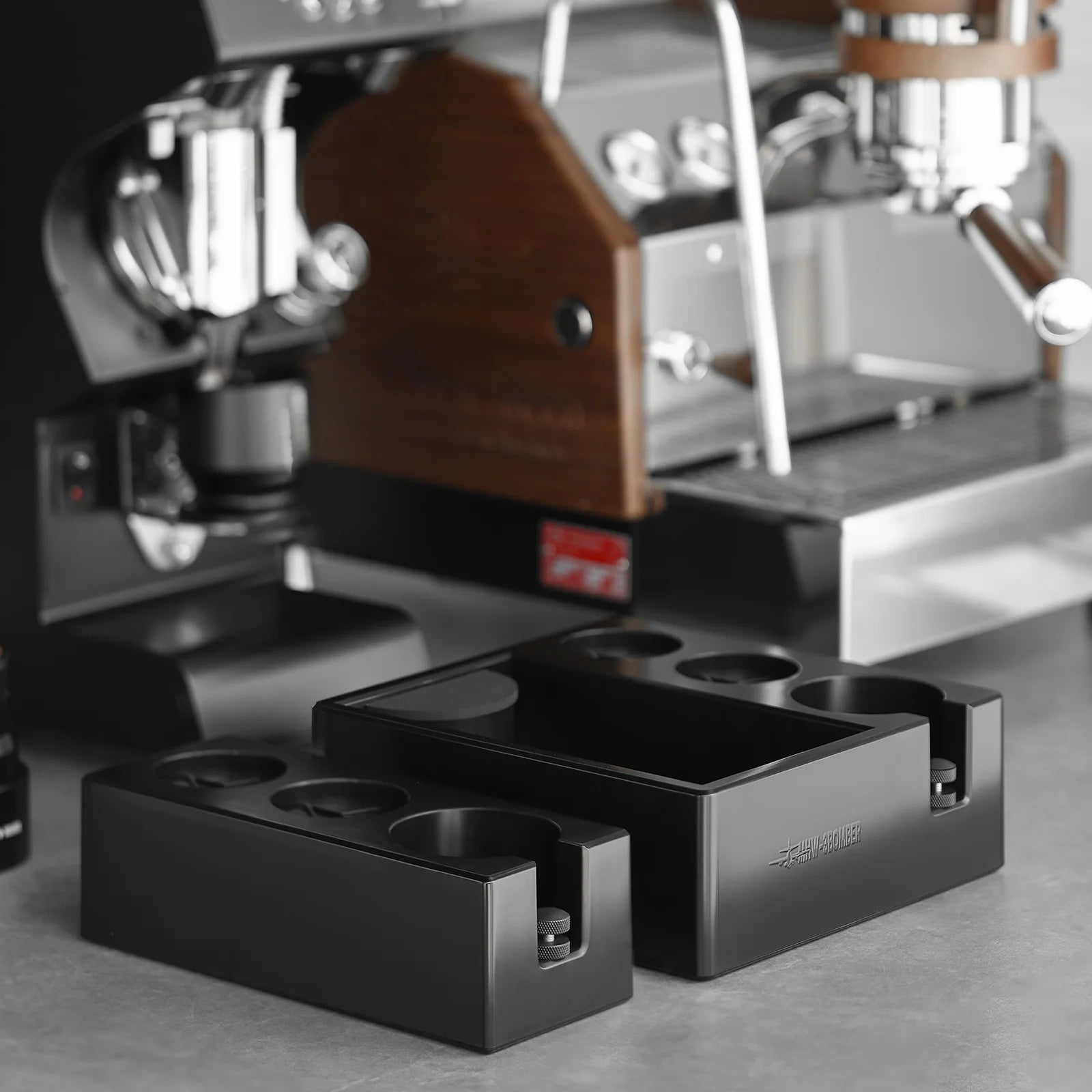 Knock Box 51mm 54m 58mm Coffee Tamper Station Adjustable Portafilter Holder Distributor Stand