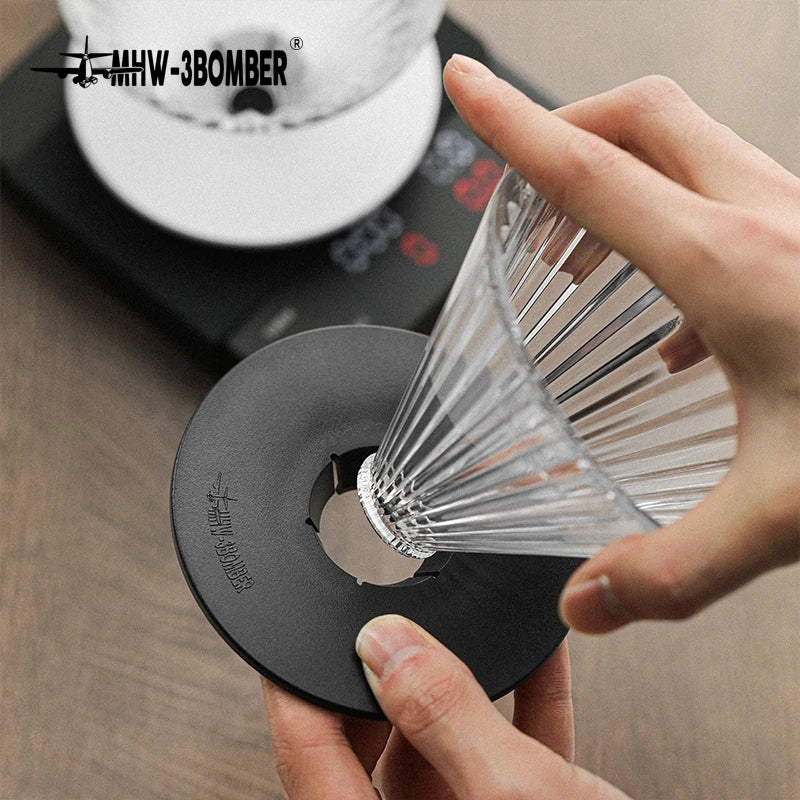 Drip Coffee Set Tea Pot Glass Filter Cup & Paper Coffee Servers Accessories