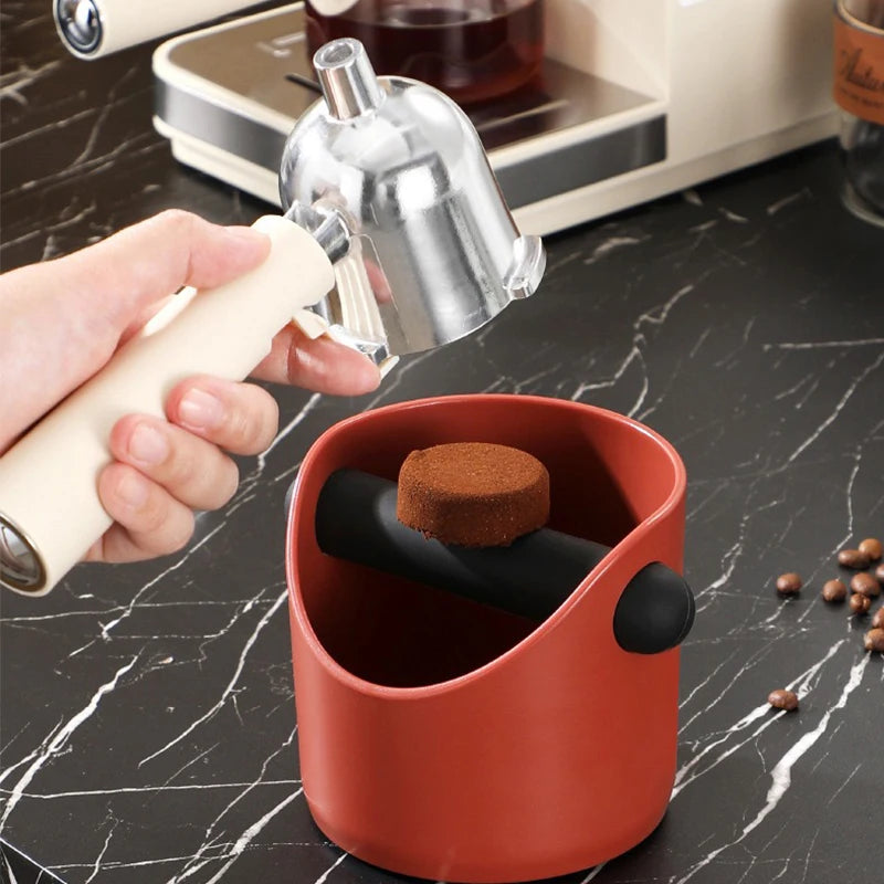 Coffee Knock Box Espresso Grounds Container Anti Slip Dump Bin Barista Tool KFQZH01 ABS