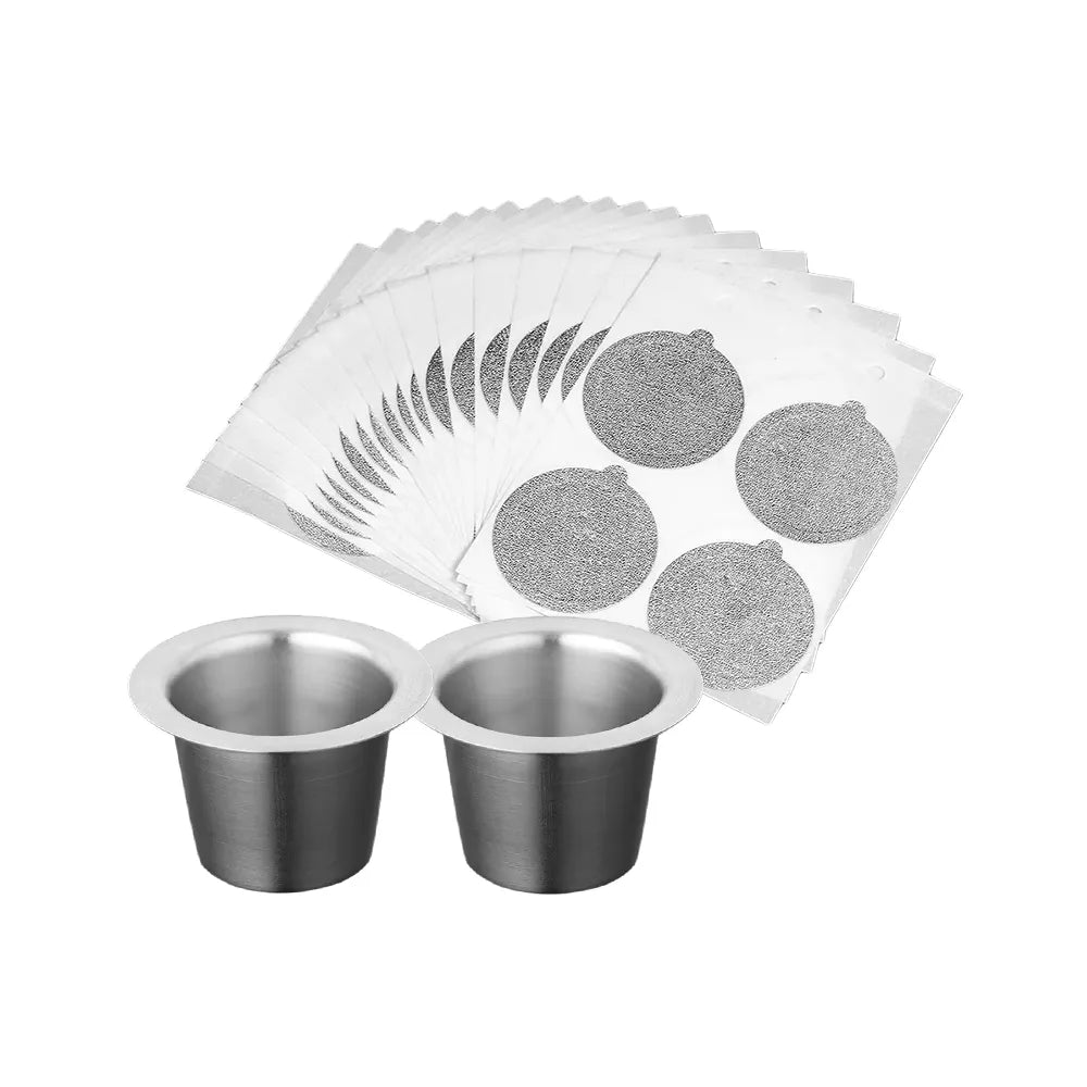 Refill Nespresso Coffee Capsulas Stainless Steel Refillable Nespress Coffee Capsule Reusable Italian
