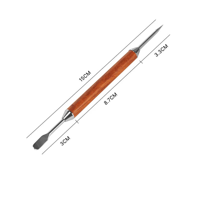 LMETJMA Stainless Steel Coffee Latte Art Pen | Spice & Cappuccino Decorative Drawing Tool