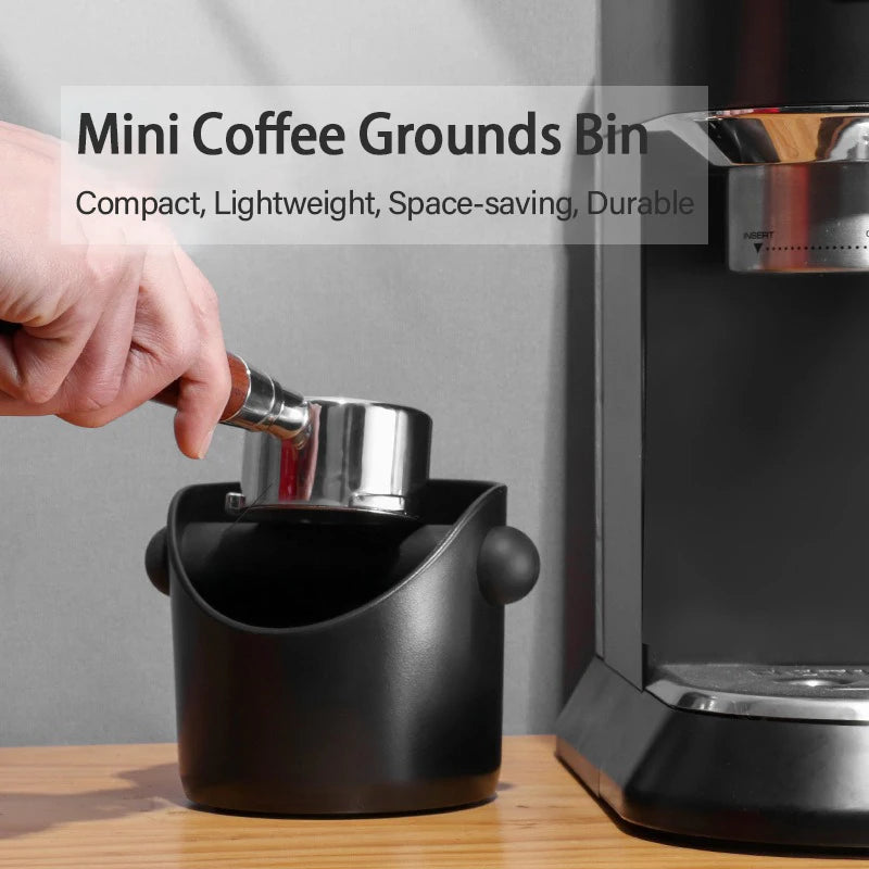 Coffee Knock Box Espresso Grounds Container Anti Slip Dump Bin Barista Tool KFQZH01 ABS