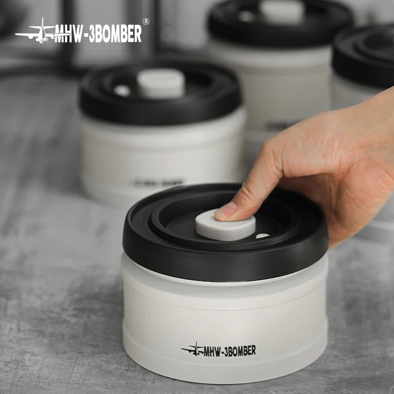MHW-3BOMBER Coffee & Food Manual Vacuum Storage Canister Airtight Container Portable Camping Tool