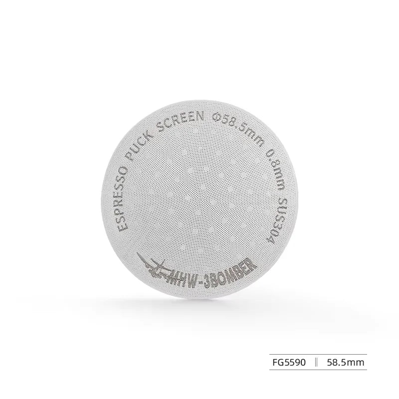 Espresso Puck Screen 51mm 53mm 58.5mm Titanium Coated Reusable Filter 0.8mm Metal Mesh