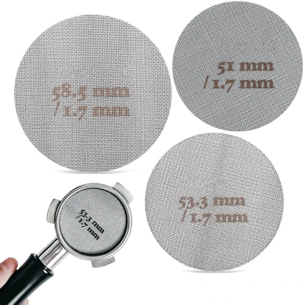 51/53.3/58mm Coffee Filter Basket 150μm Lower Screen Heat Resistant Mesh Portafilter Barista