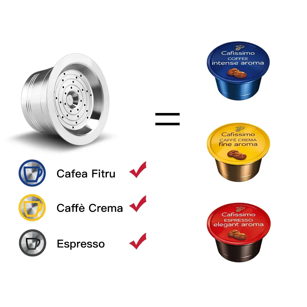 Reusable Caffitaly® Stainless Steel Coffee Capsule, Espresso Pod for S21, S22 & Ruby machines