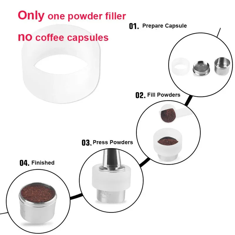 Reusable Caffitaly® Stainless Steel Coffee Capsule, Espresso Pod for S21, S22 & Ruby machines