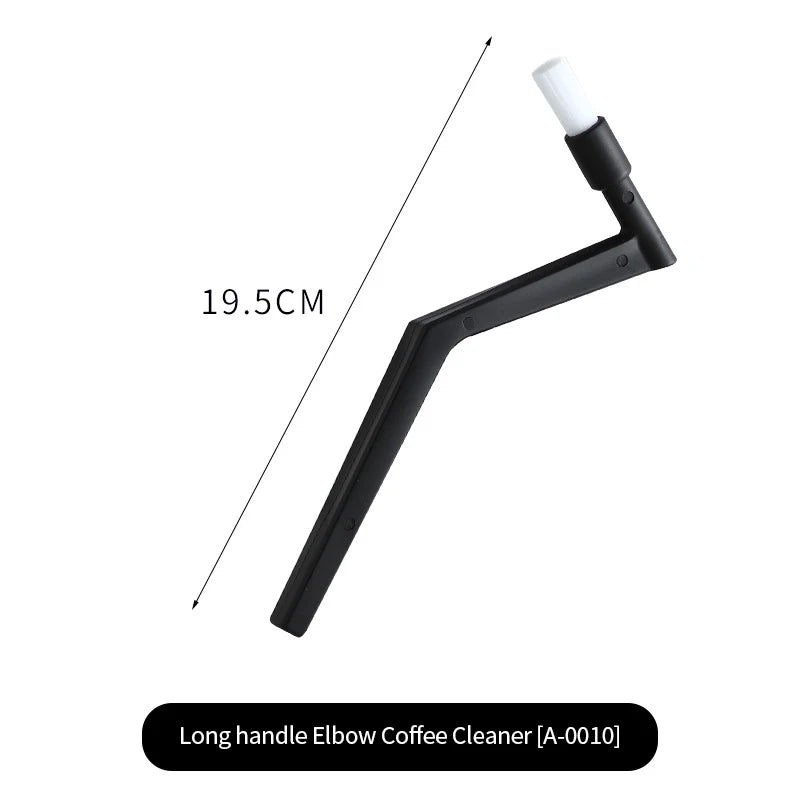 Coffee Machine Cleaning Brush with Spoon – Nylon Espresso Tool for Grounds & Group Head Cleaning