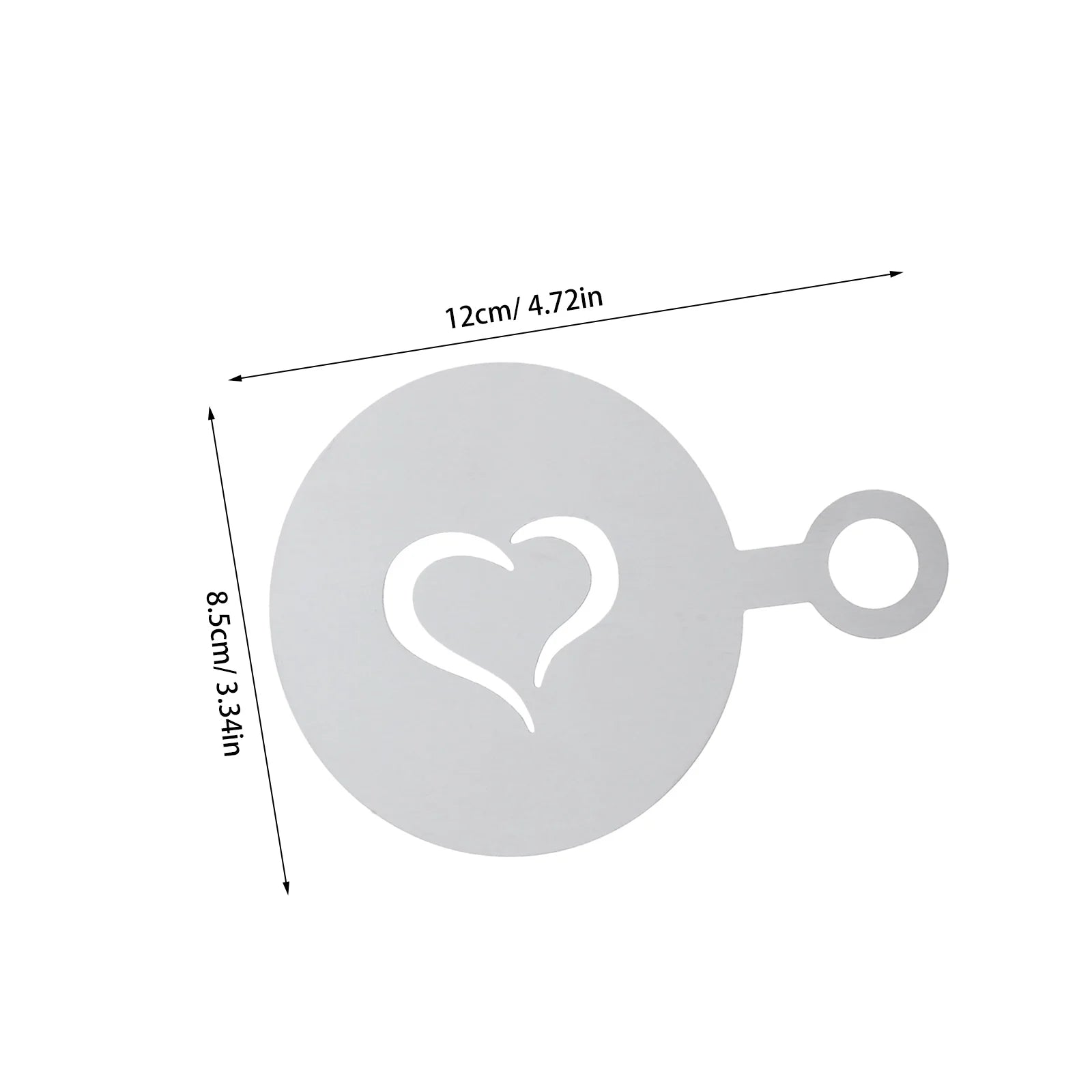 4pcs Stainless Steel Latte Art Stencils | Coffee Decorating Templates for Cappuccino, Hot Chocolate