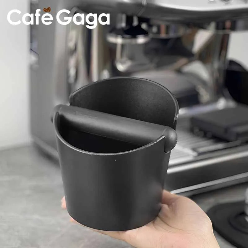 Espresso Knock Box Coffee Grounds Container | Non-Slip Dump Bin for Delonghi, Breville & Barista Use