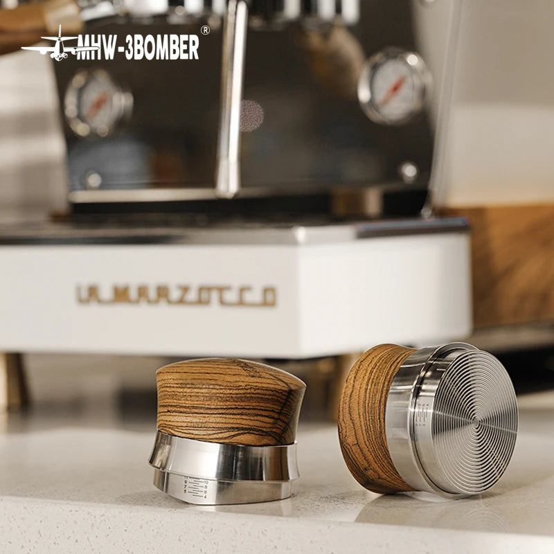 Adjustable Depth Espresso Tamper 58.35mm Coffee Distributor Professional Espresso Leveler Tools